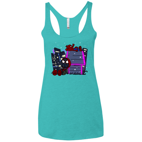 T-Shirts Tahiti Blue / X-Small Miles and Porker Women's Triblend Racerback Tank