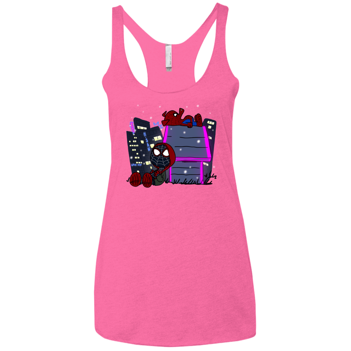 T-Shirts Vintage Pink / X-Small Miles and Porker Women's Triblend Racerback Tank
