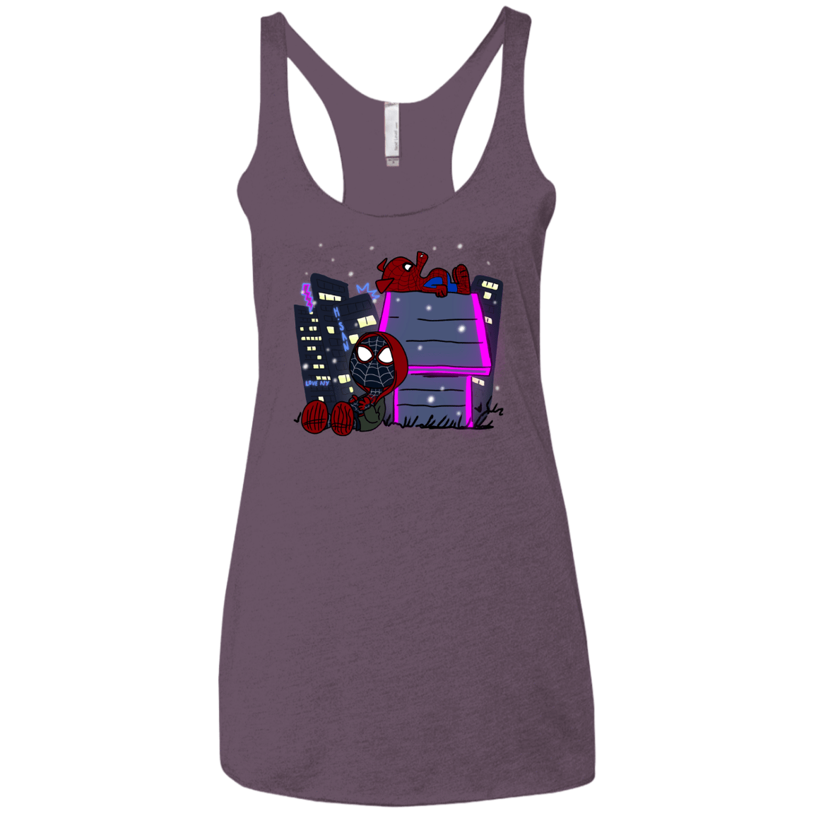 T-Shirts Vintage Purple / X-Small Miles and Porker Women's Triblend Racerback Tank