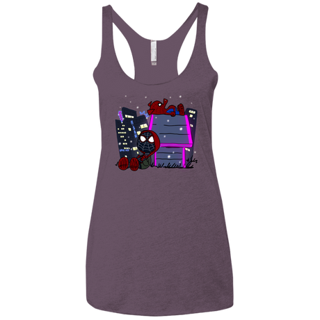 T-Shirts Vintage Purple / X-Small Miles and Porker Women's Triblend Racerback Tank