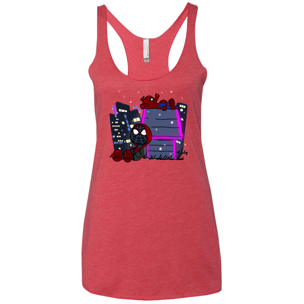 T-Shirts Vintage Red / X-Small Miles and Porker Women's Triblend Racerback Tank