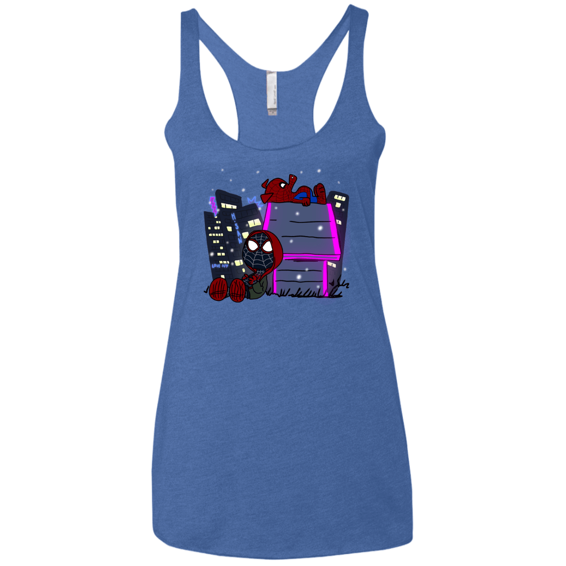 T-Shirts Vintage Royal / X-Small Miles and Porker Women's Triblend Racerback Tank