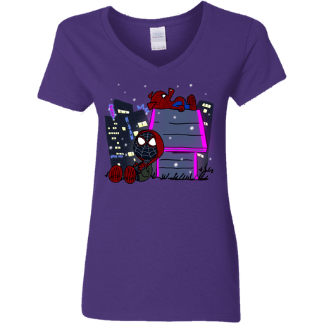 T-Shirts Purple / S Miles and Porker Women's V-Neck T-Shirt