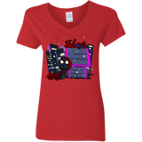 T-Shirts Red / S Miles and Porker Women's V-Neck T-Shirt