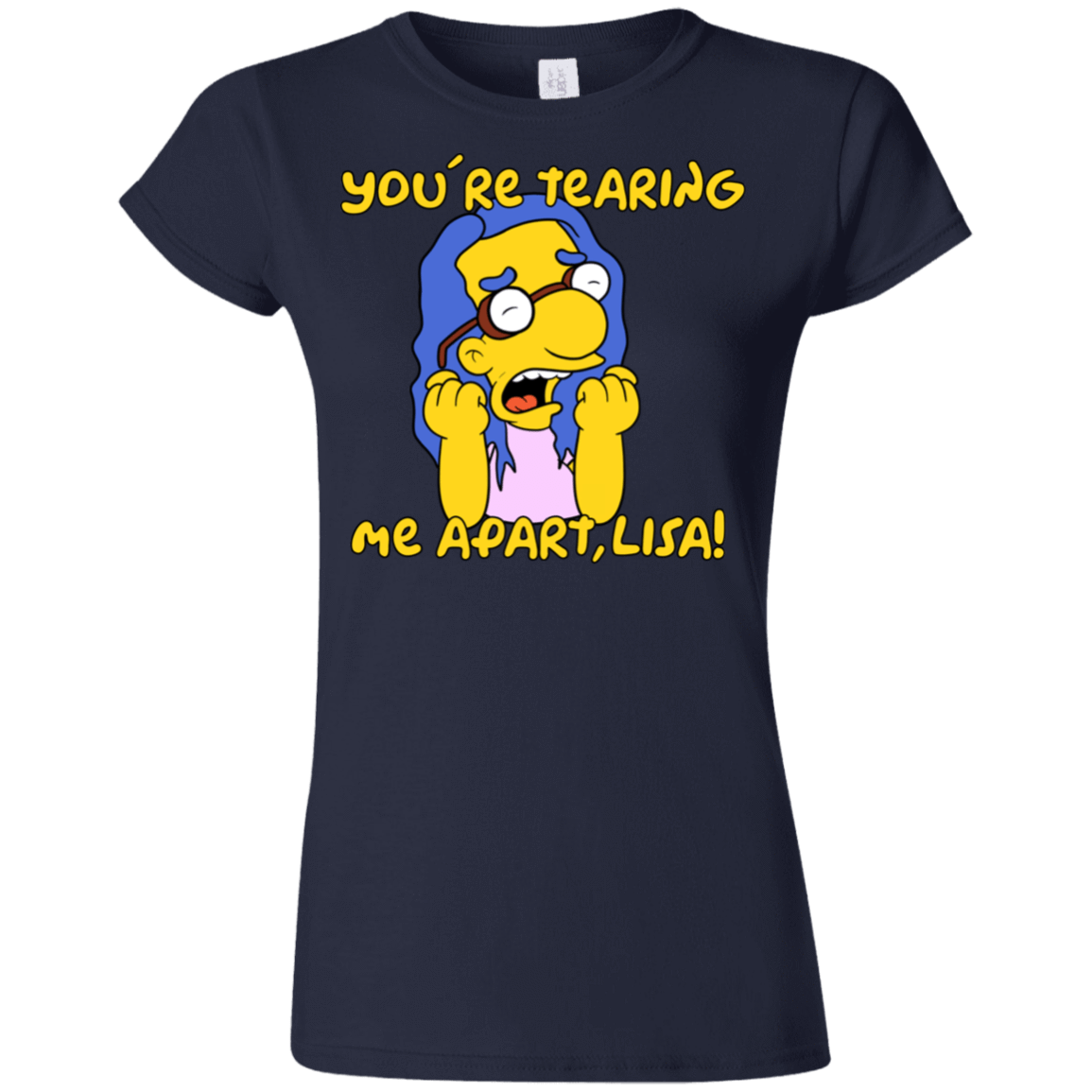 T-Shirts Navy / S Milhouse Wiseau Junior Slimmer-Fit T-Shirt