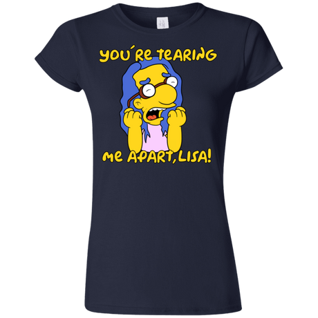 T-Shirts Navy / S Milhouse Wiseau Junior Slimmer-Fit T-Shirt