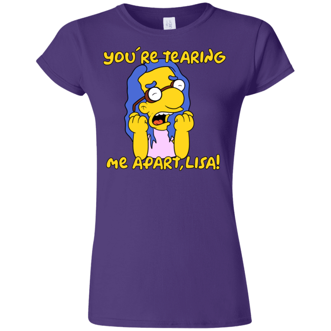 T-Shirts Purple / S Milhouse Wiseau Junior Slimmer-Fit T-Shirt