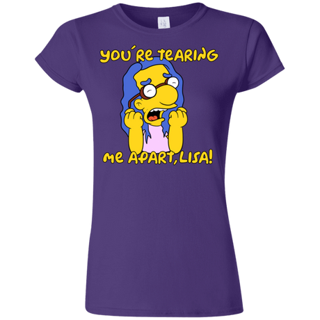 T-Shirts Purple / S Milhouse Wiseau Junior Slimmer-Fit T-Shirt