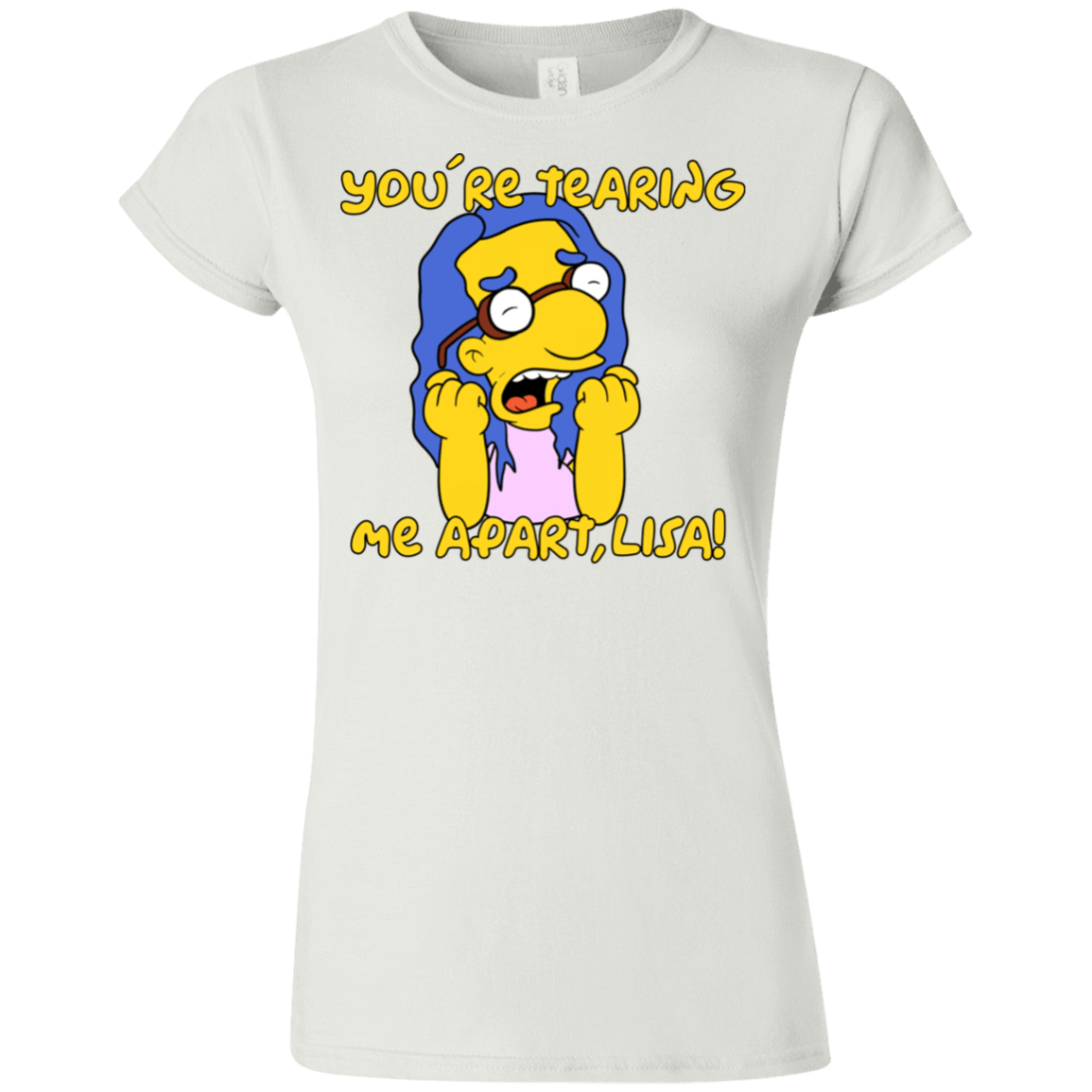 T-Shirts White / S Milhouse Wiseau Junior Slimmer-Fit T-Shirt