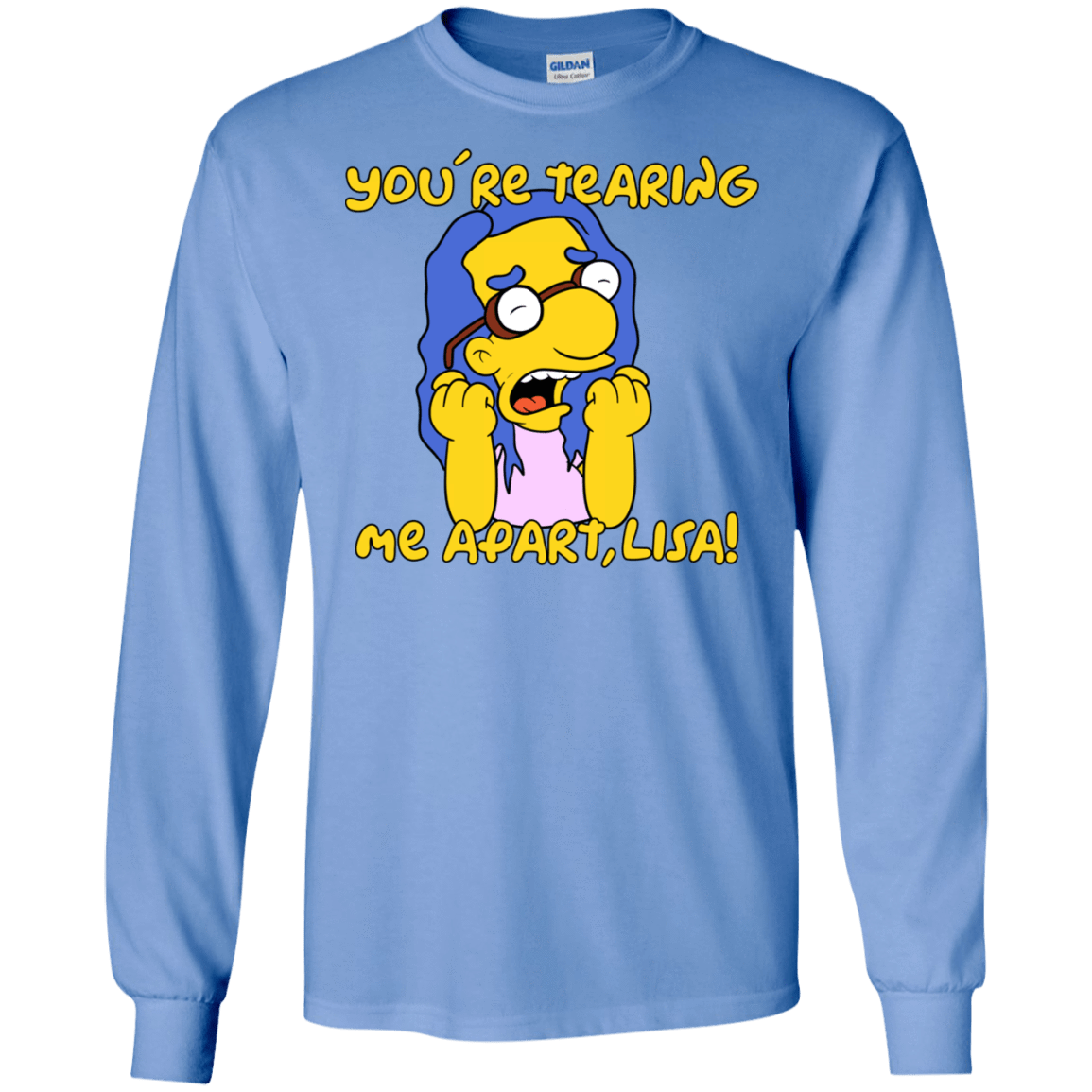 T-Shirts Carolina Blue / S Milhouse Wiseau Men's Long Sleeve T-Shirt