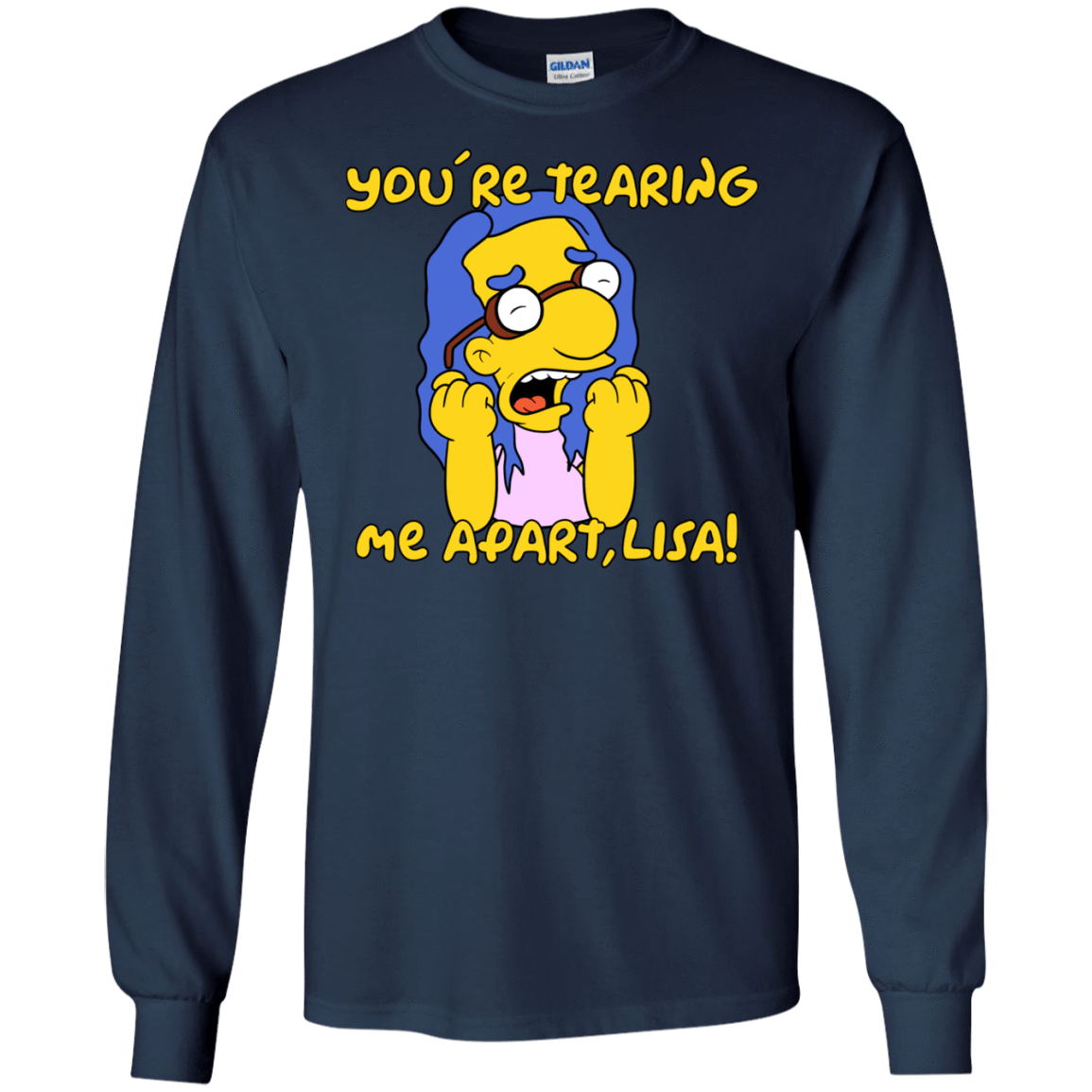 T-Shirts Navy / S Milhouse Wiseau Men's Long Sleeve T-Shirt