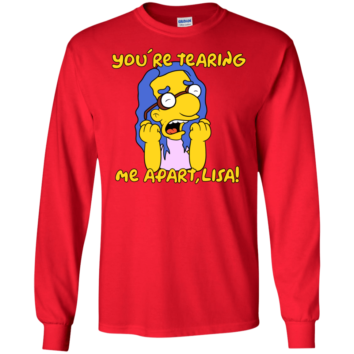 T-Shirts Red / S Milhouse Wiseau Men's Long Sleeve T-Shirt