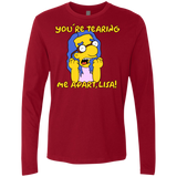 T-Shirts Cardinal / S Milhouse Wiseau Men's Premium Long Sleeve