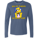 T-Shirts Indigo / S Milhouse Wiseau Men's Premium Long Sleeve
