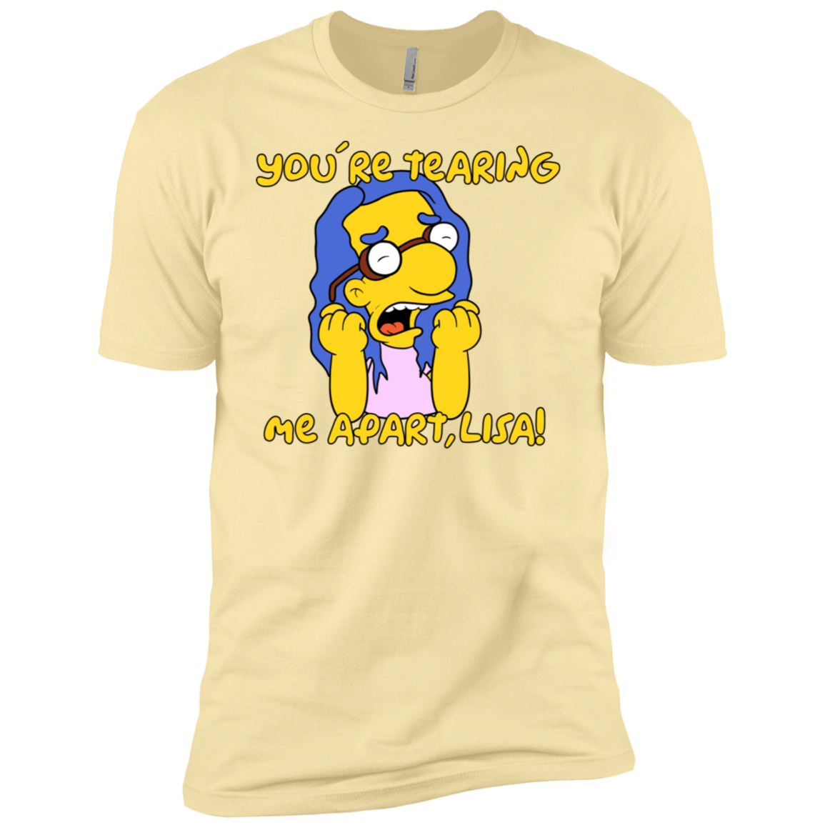 T-Shirts Banana Cream / X-Small Milhouse Wiseau Men's Premium T-Shirt