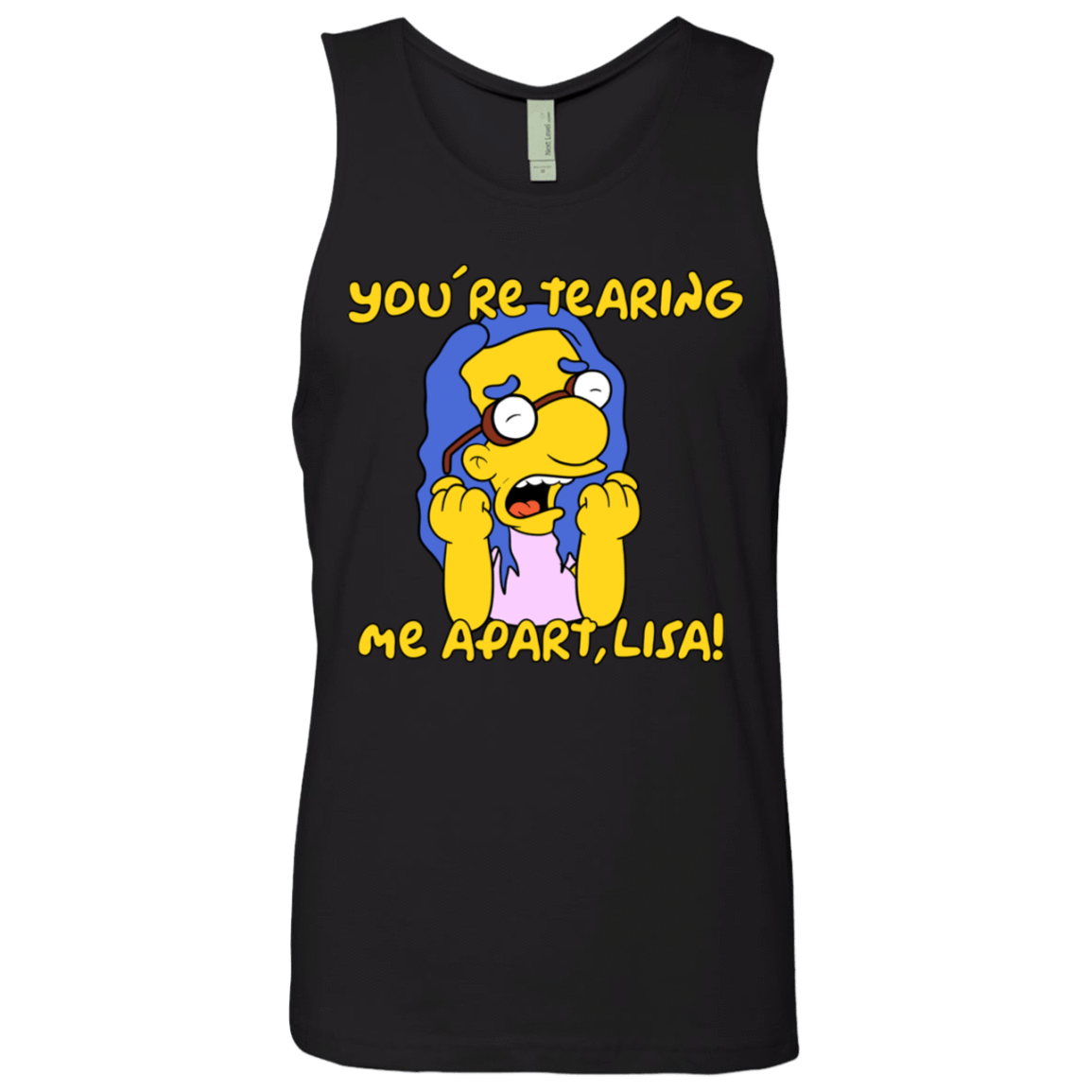 T-Shirts Black / S Milhouse Wiseau Men's Premium Tank Top