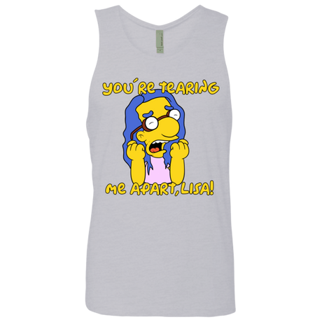 T-Shirts Heather Grey / S Milhouse Wiseau Men's Premium Tank Top