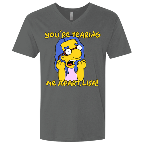 T-Shirts Heavy Metal / X-Small Milhouse Wiseau Men's Premium V-Neck