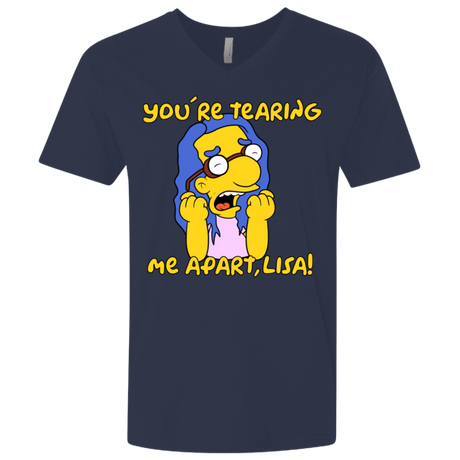 T-Shirts Midnight Navy / X-Small Milhouse Wiseau Men's Premium V-Neck