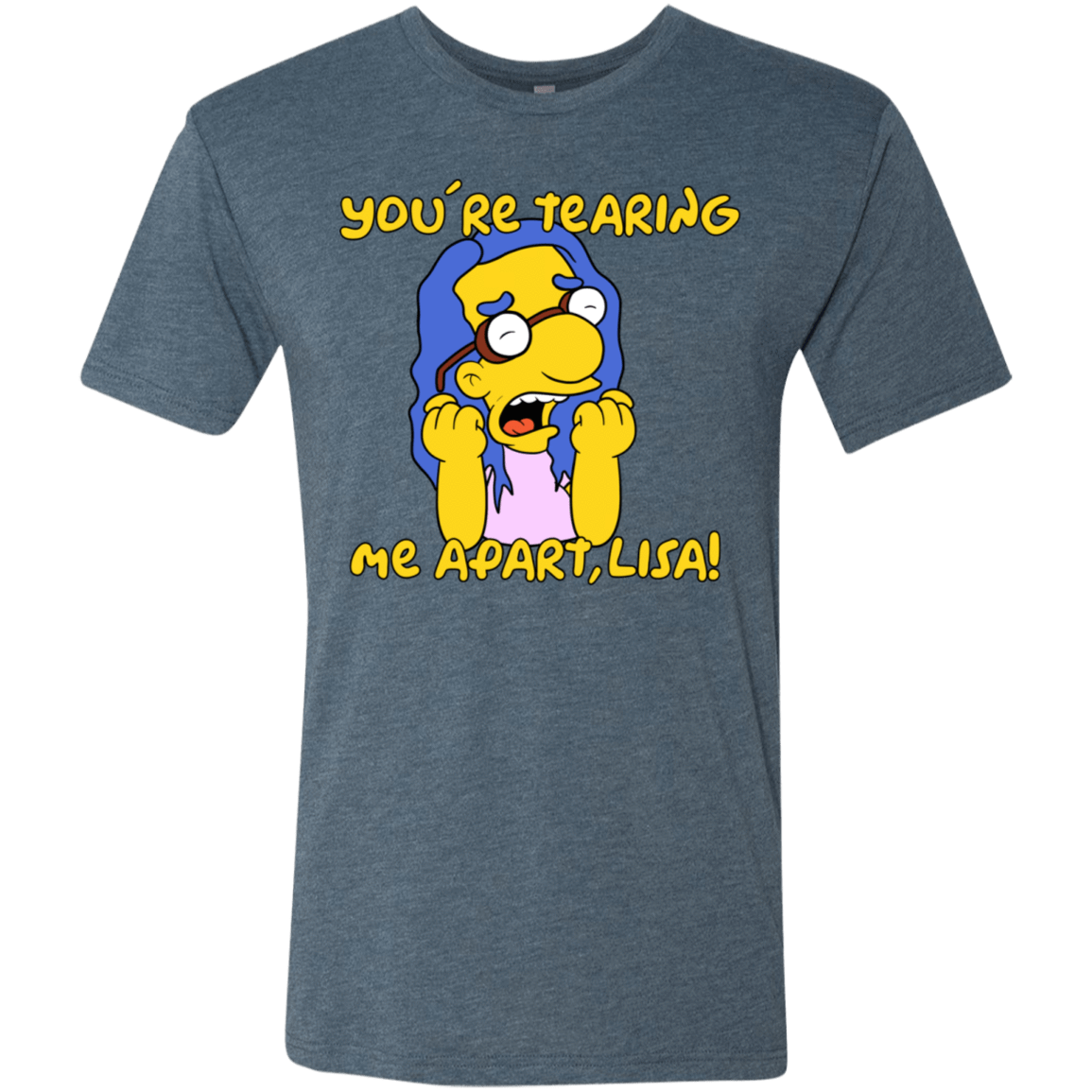 T-Shirts Indigo / S Milhouse Wiseau Men's Triblend T-Shirt