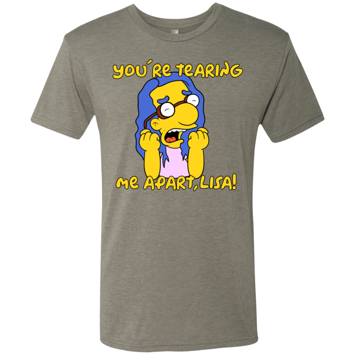 T-Shirts Venetian Grey / S Milhouse Wiseau Men's Triblend T-Shirt