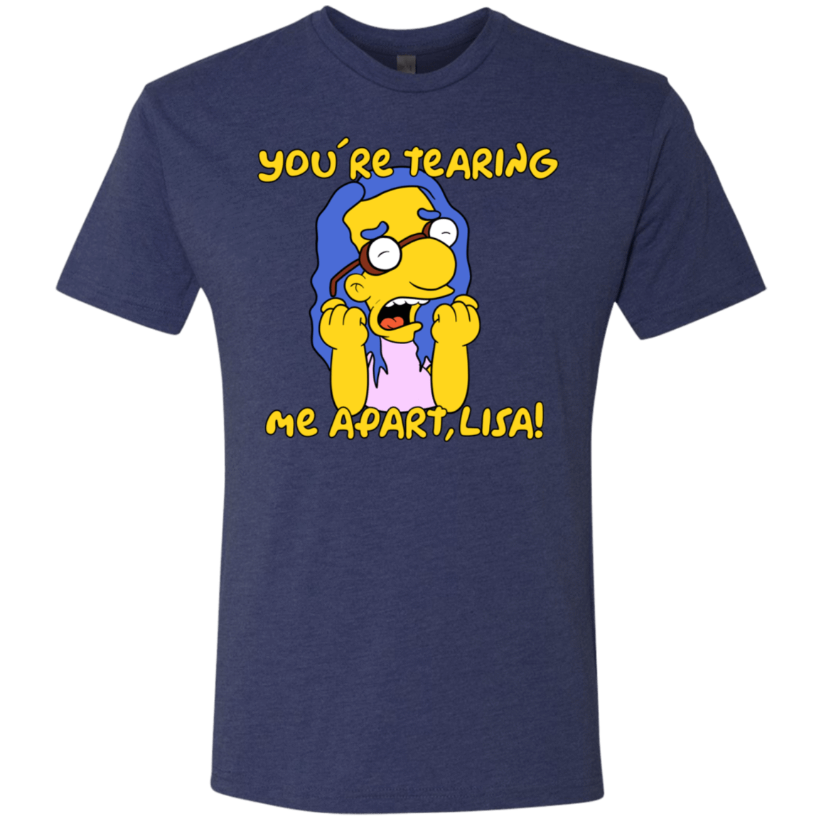 T-Shirts Vintage Navy / S Milhouse Wiseau Men's Triblend T-Shirt