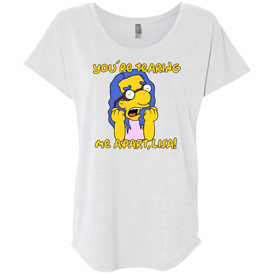 T-Shirts Heather White / X-Small Milhouse Wiseau Triblend Dolman Sleeve