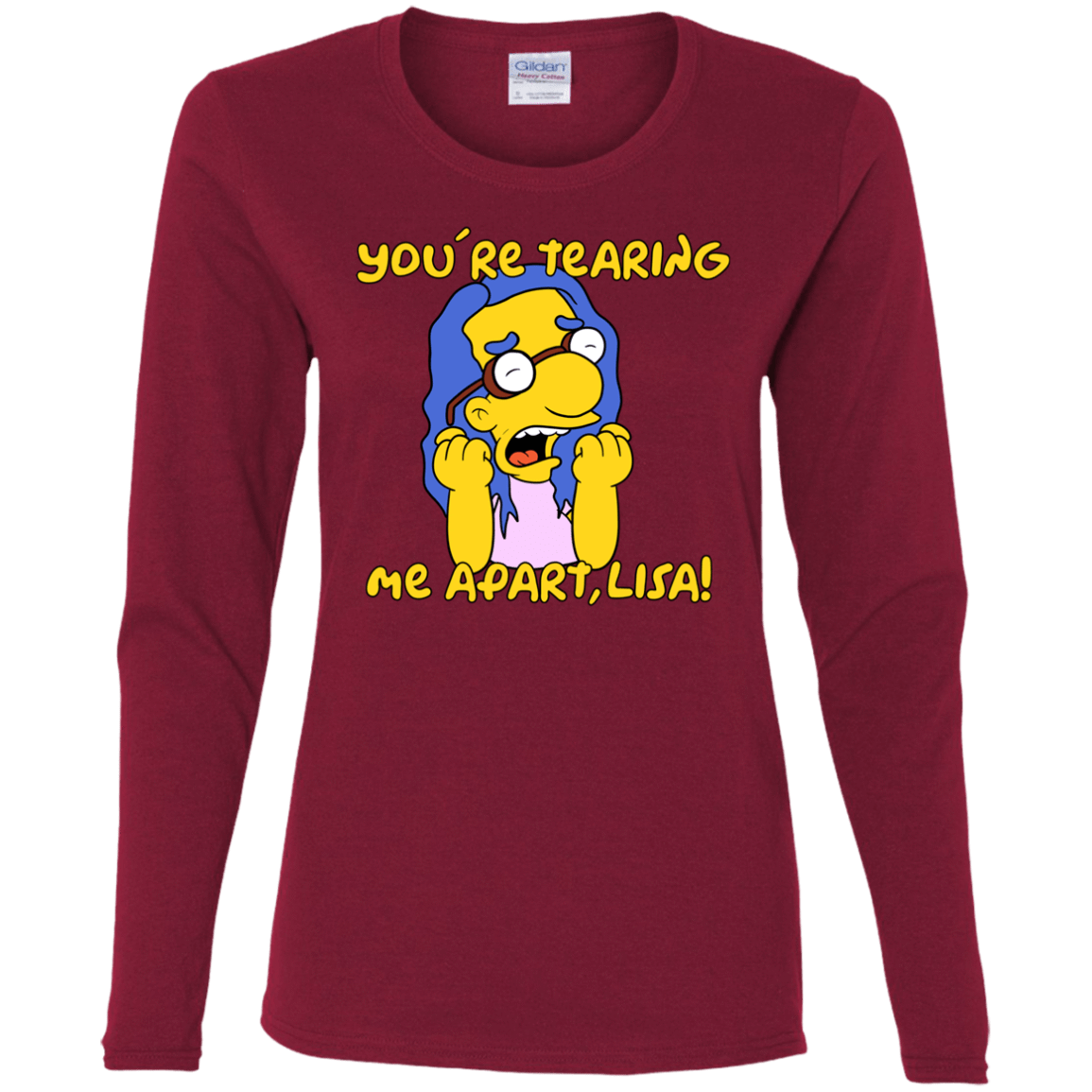 T-Shirts Cardinal / S Milhouse Wiseau Women's Long Sleeve T-Shirt