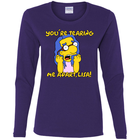 T-Shirts Purple / S Milhouse Wiseau Women's Long Sleeve T-Shirt