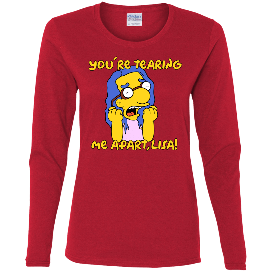 T-Shirts Red / S Milhouse Wiseau Women's Long Sleeve T-Shirt