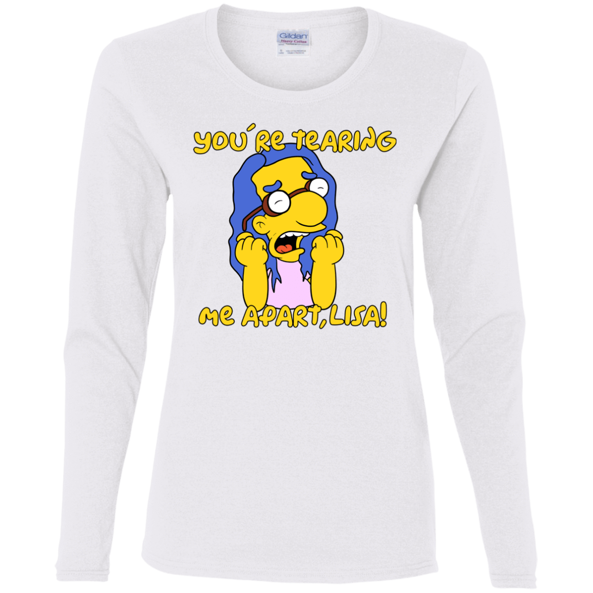 T-Shirts White / S Milhouse Wiseau Women's Long Sleeve T-Shirt