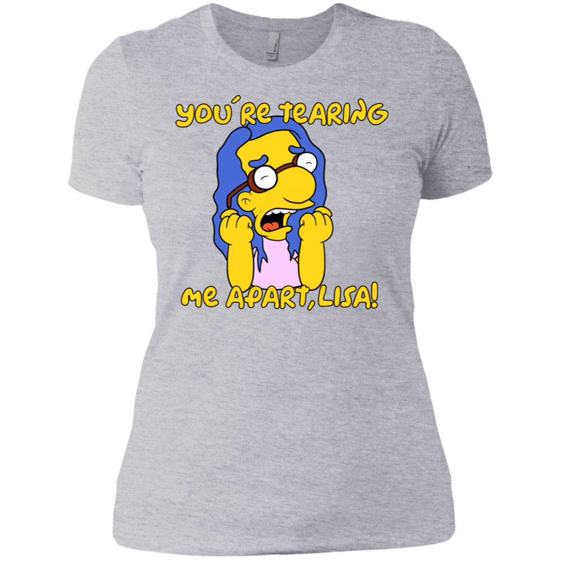 T-Shirts Heather Grey / X-Small Milhouse Wiseau Women's Premium T-Shirt
