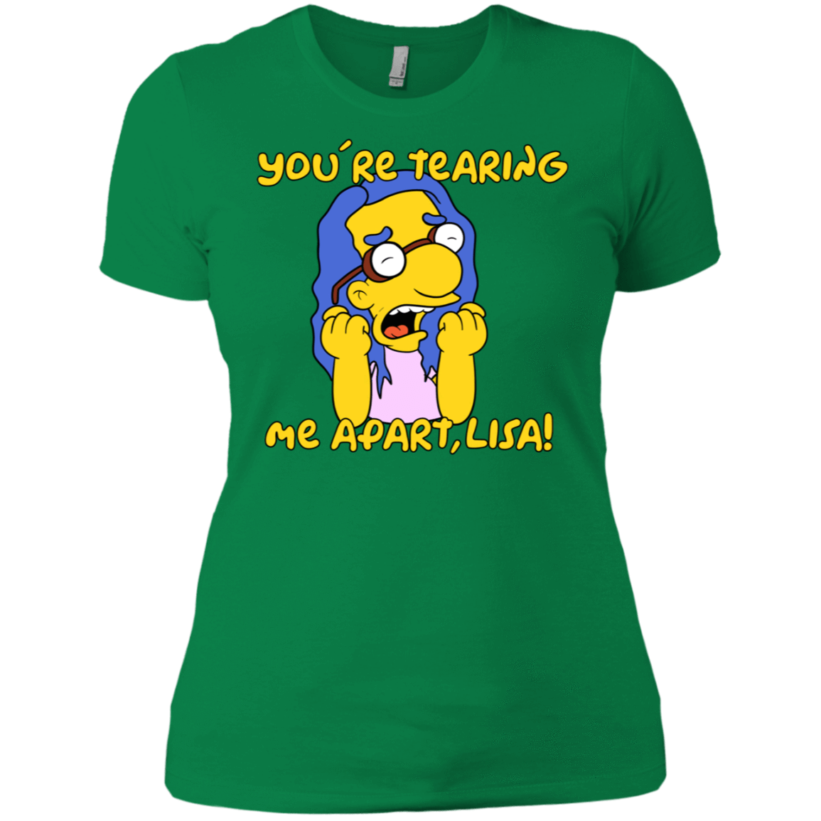 T-Shirts Kelly Green / X-Small Milhouse Wiseau Women's Premium T-Shirt