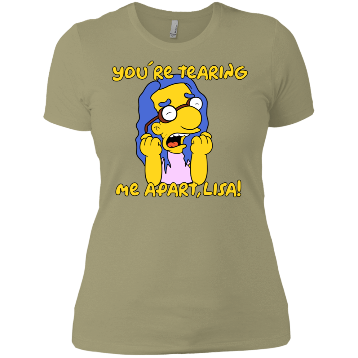 T-Shirts Light Olive / X-Small Milhouse Wiseau Women's Premium T-Shirt