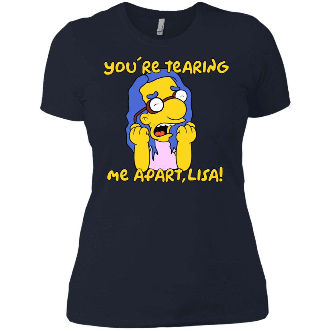 T-Shirts Midnight Navy / X-Small Milhouse Wiseau Women's Premium T-Shirt