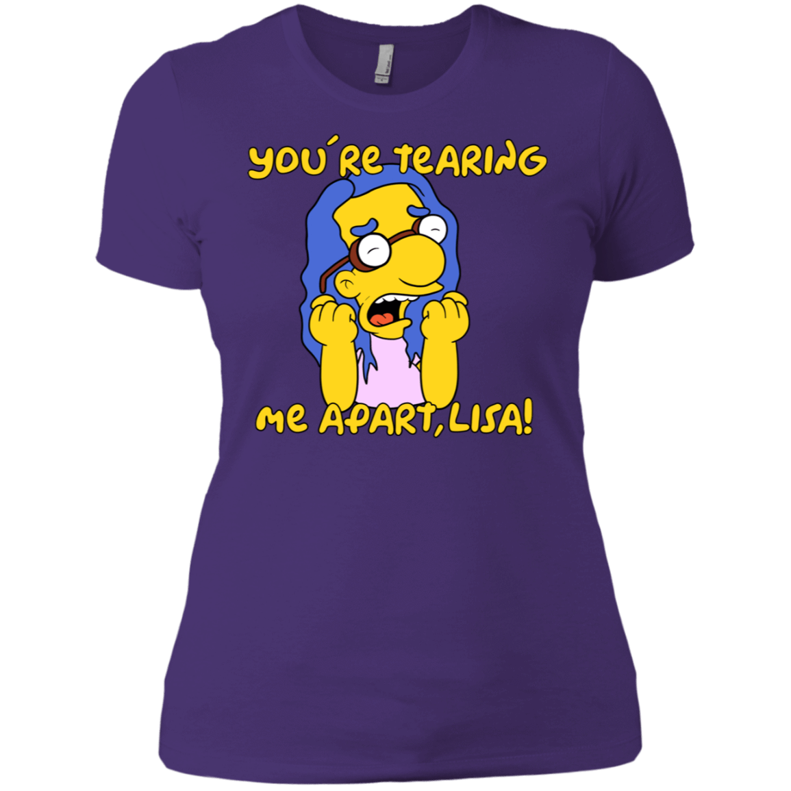T-Shirts Purple Rush/ / X-Small Milhouse Wiseau Women's Premium T-Shirt