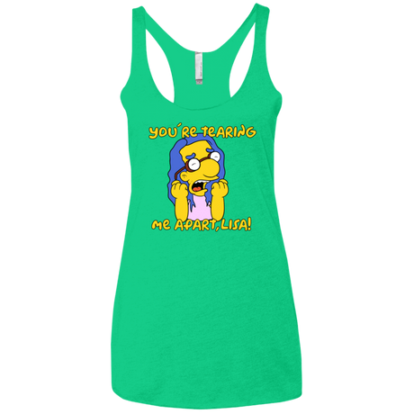 T-Shirts Envy / X-Small Milhouse Wiseau Women's Triblend Racerback Tank