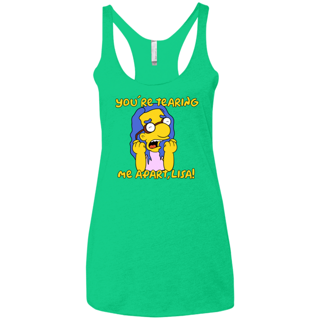 T-Shirts Envy / X-Small Milhouse Wiseau Women's Triblend Racerback Tank