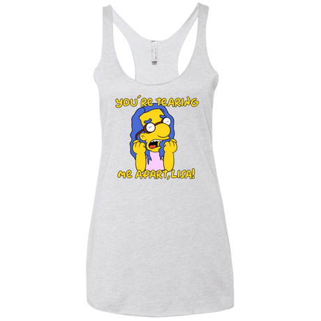 T-Shirts Heather White / X-Small Milhouse Wiseau Women's Triblend Racerback Tank