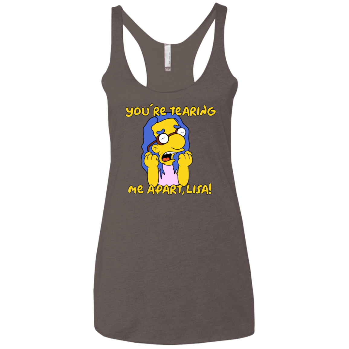 T-Shirts Macchiato / X-Small Milhouse Wiseau Women's Triblend Racerback Tank