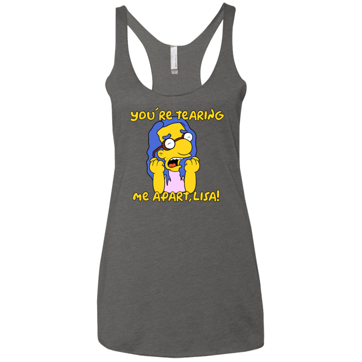 T-Shirts Premium Heather / X-Small Milhouse Wiseau Women's Triblend Racerback Tank