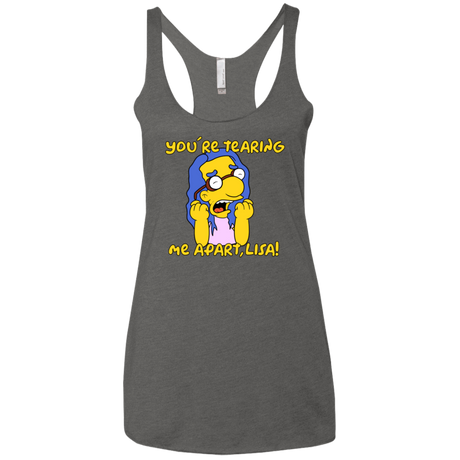 T-Shirts Premium Heather / X-Small Milhouse Wiseau Women's Triblend Racerback Tank