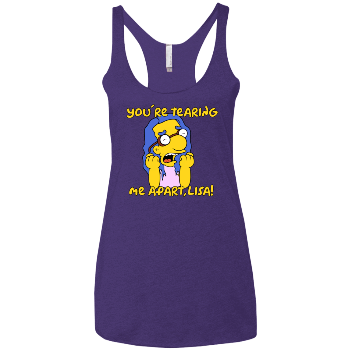 T-Shirts Purple Rush / X-Small Milhouse Wiseau Women's Triblend Racerback Tank