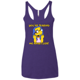 T-Shirts Purple Rush / X-Small Milhouse Wiseau Women's Triblend Racerback Tank