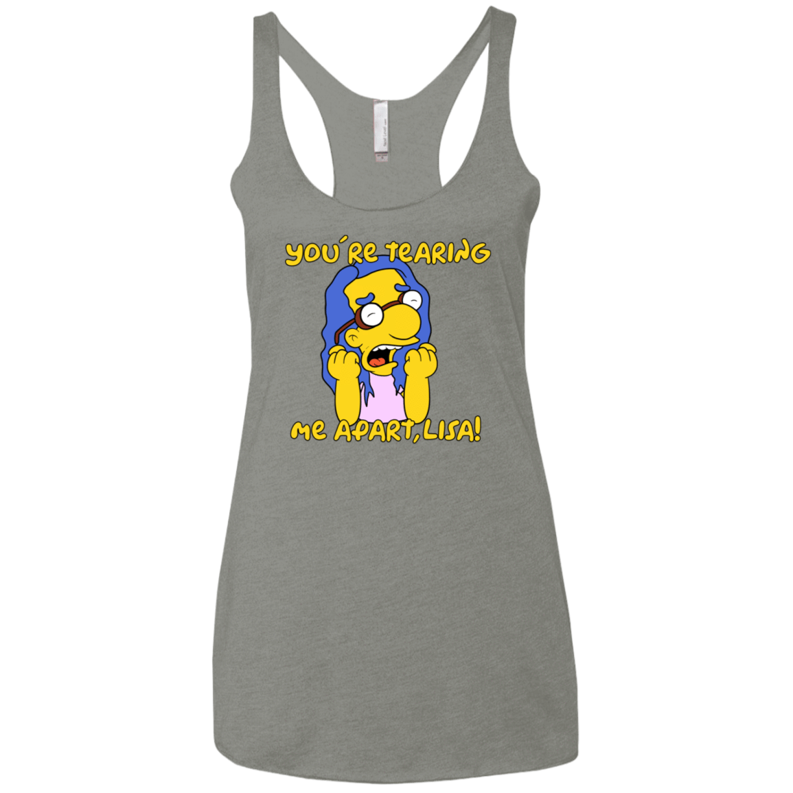 T-Shirts Venetian Grey / X-Small Milhouse Wiseau Women's Triblend Racerback Tank