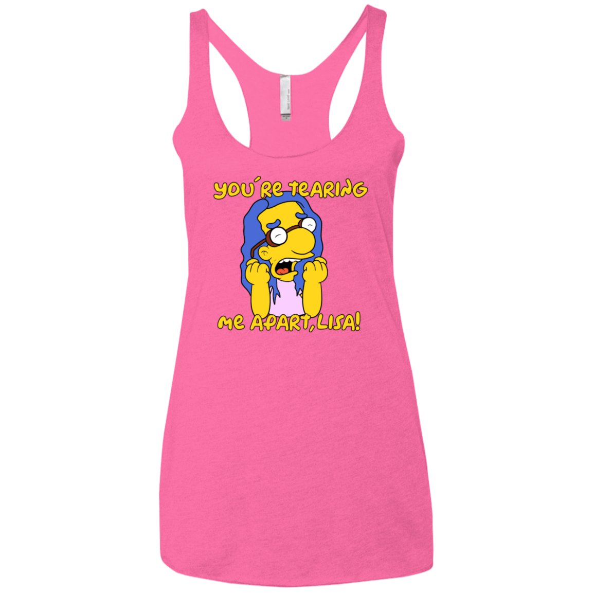 T-Shirts Vintage Pink / X-Small Milhouse Wiseau Women's Triblend Racerback Tank