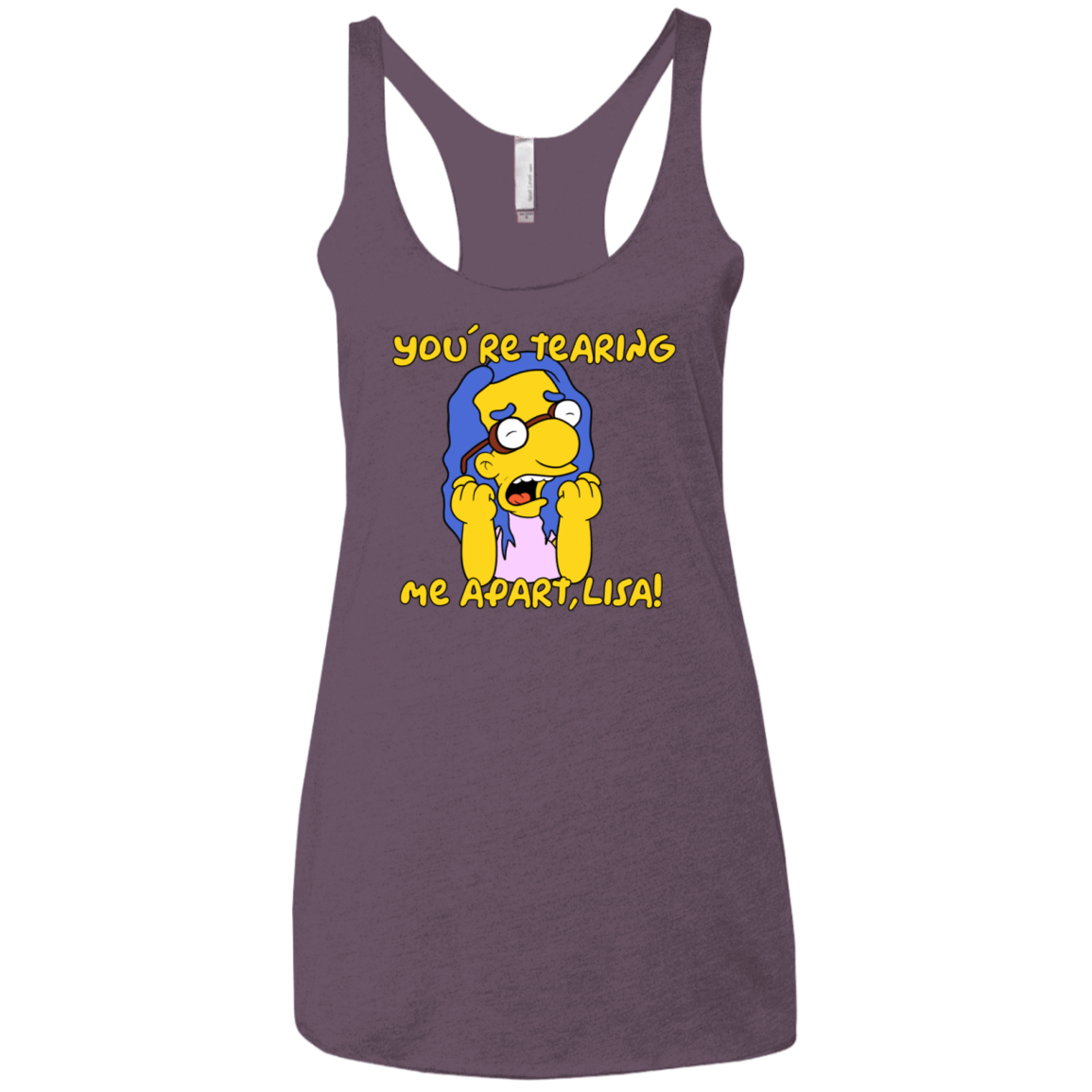 T-Shirts Vintage Purple / X-Small Milhouse Wiseau Women's Triblend Racerback Tank