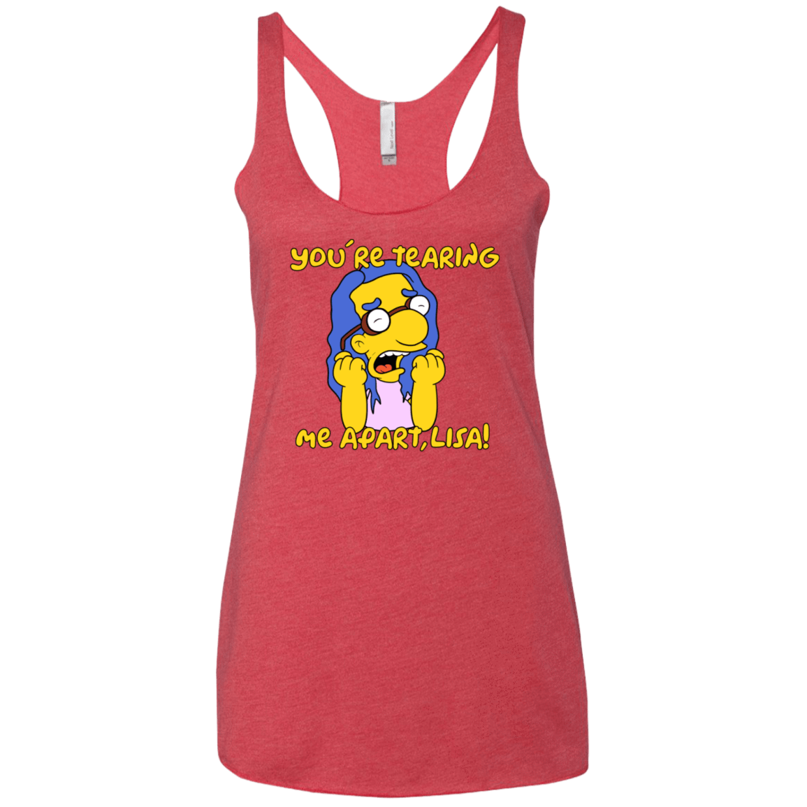 T-Shirts Vintage Red / X-Small Milhouse Wiseau Women's Triblend Racerback Tank