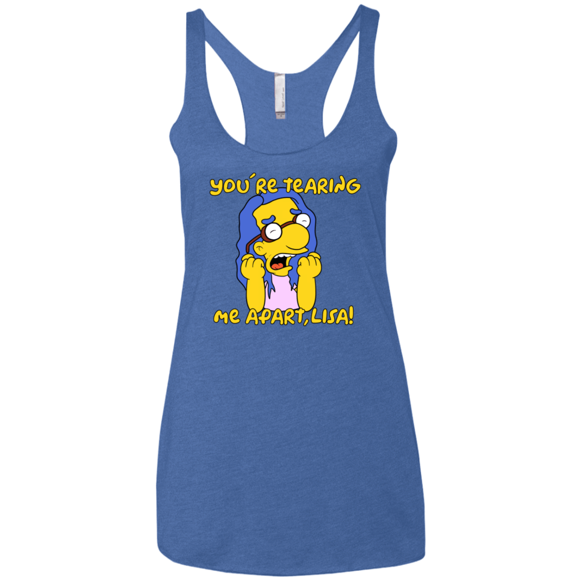 T-Shirts Vintage Royal / X-Small Milhouse Wiseau Women's Triblend Racerback Tank