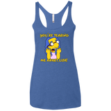 T-Shirts Vintage Royal / X-Small Milhouse Wiseau Women's Triblend Racerback Tank